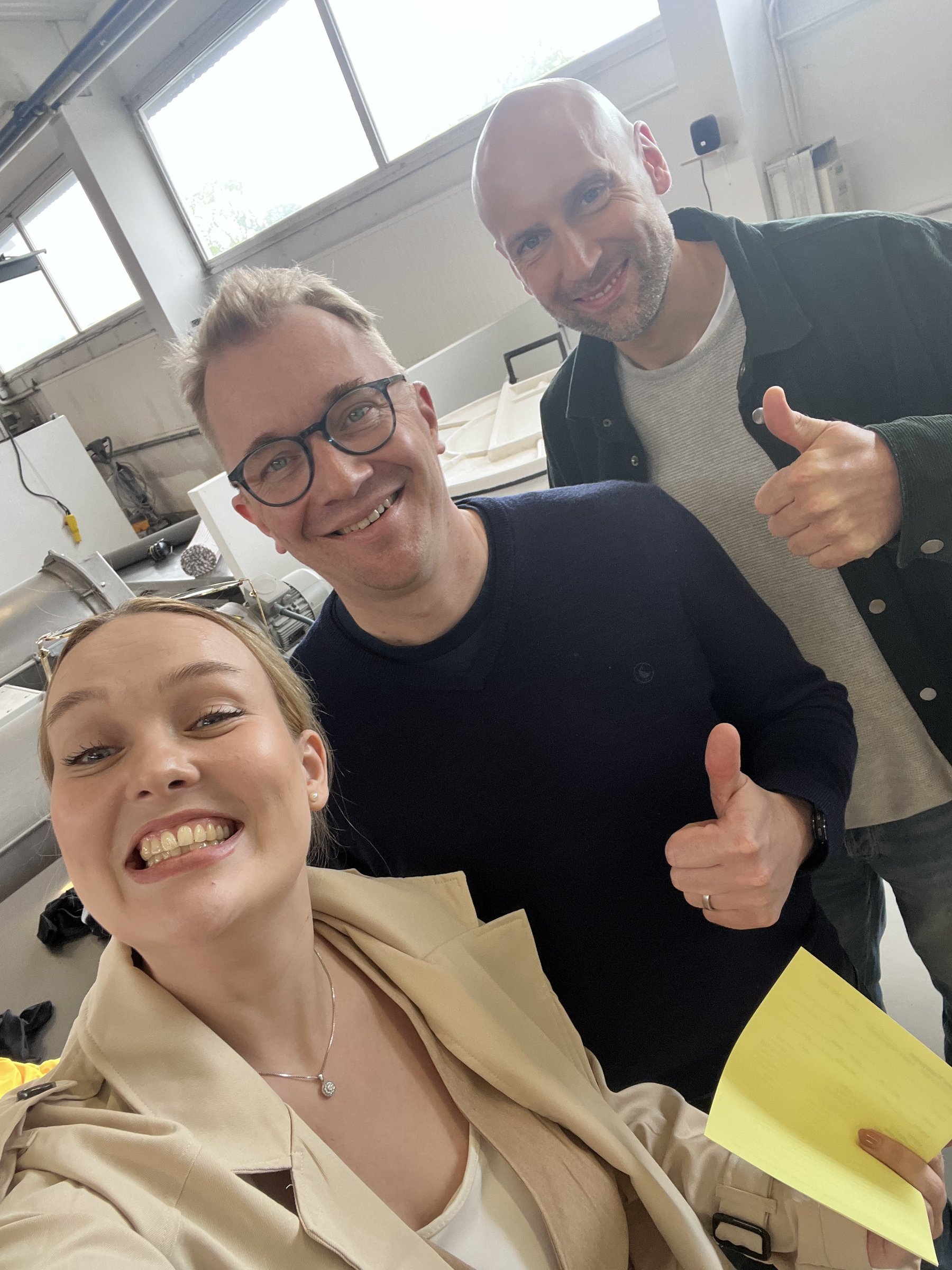 Founders celebrating the closed deal